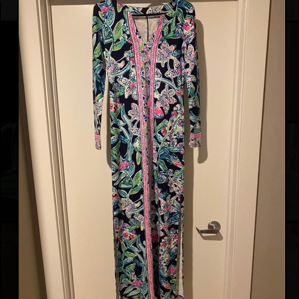 Lilly Pulitzer- Long Sleeve Maxi Dress
